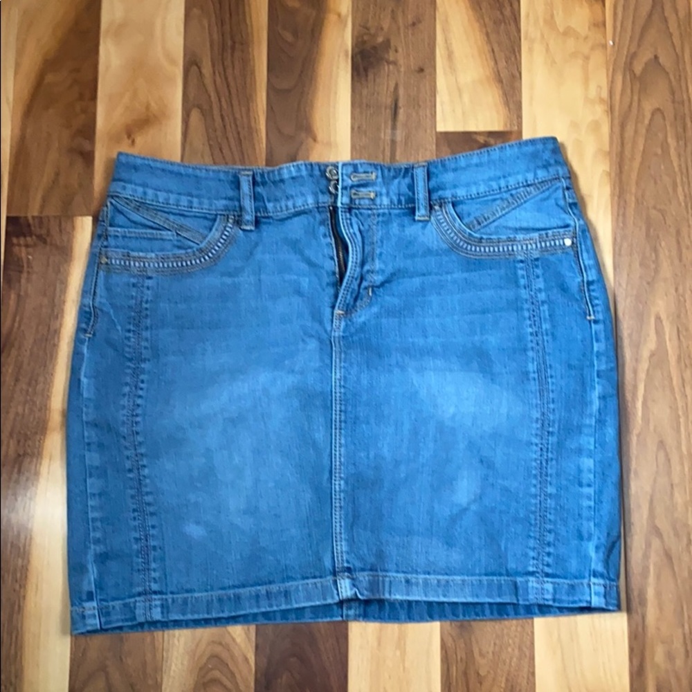 Denim mini skirt size 8